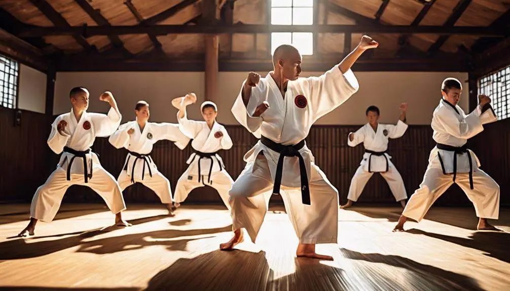 trening z mistrzem karate